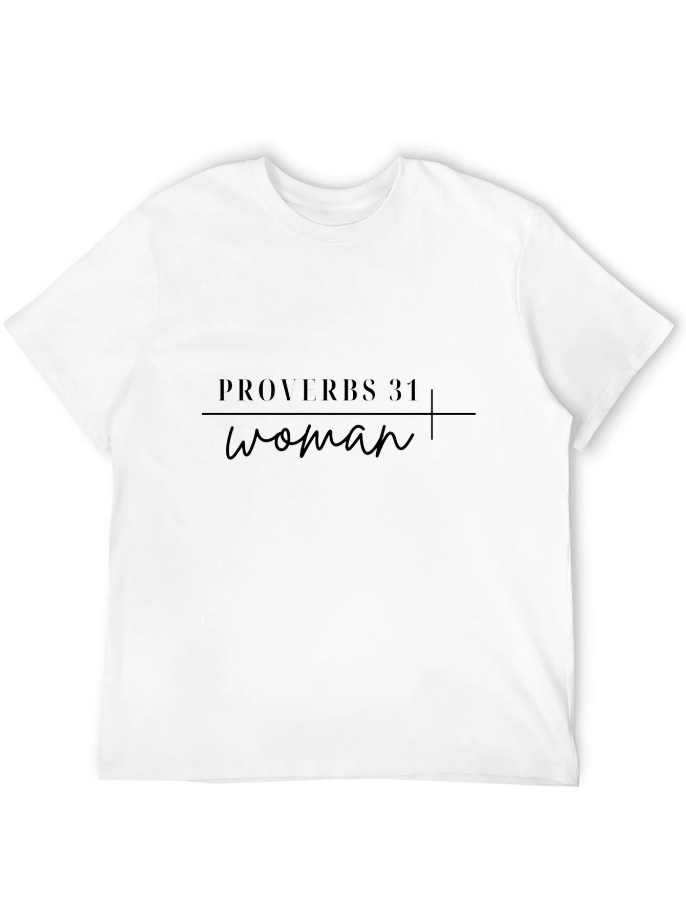 Proverbs 31 Woman Black Graphic Tee