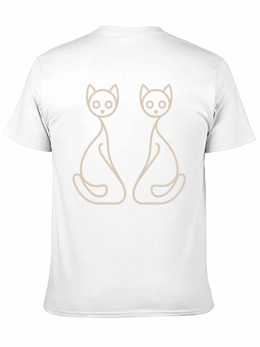Minimalist Cat Lover T-Shirt - Black