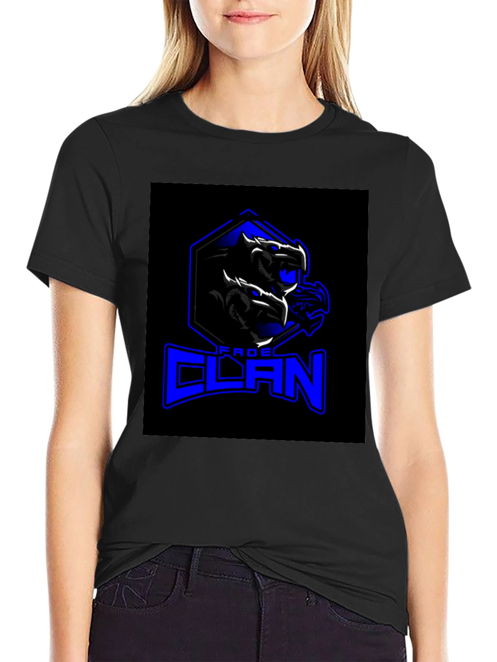 Black FROG CLAN Dragon Graphic T-Shirt