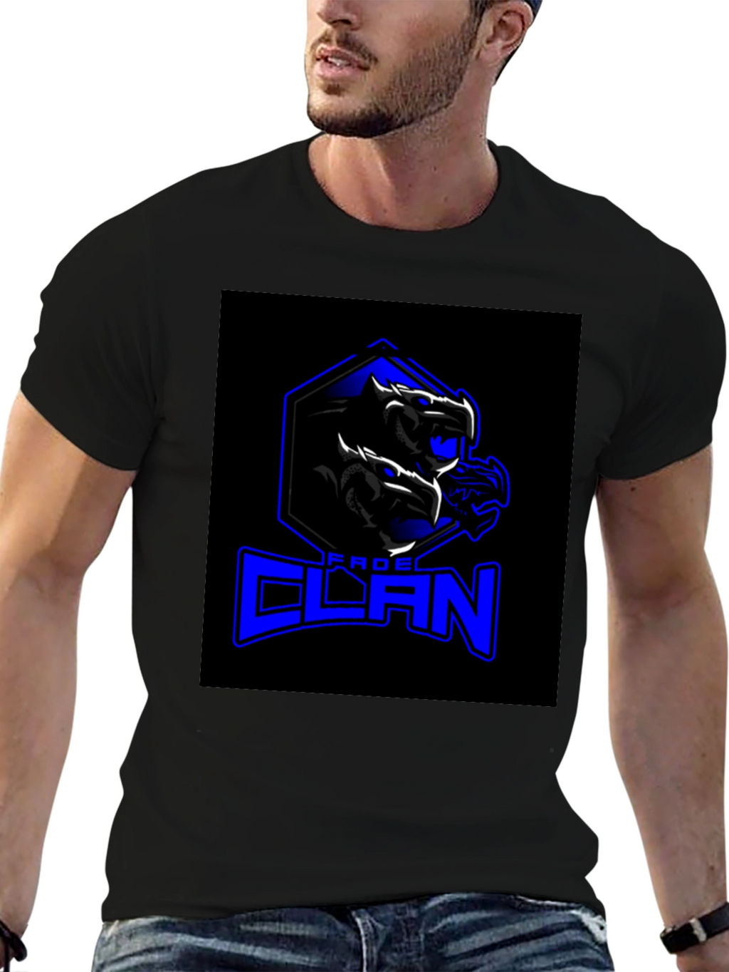 Black FROG CLAN Dragon Graphic T-Shirt