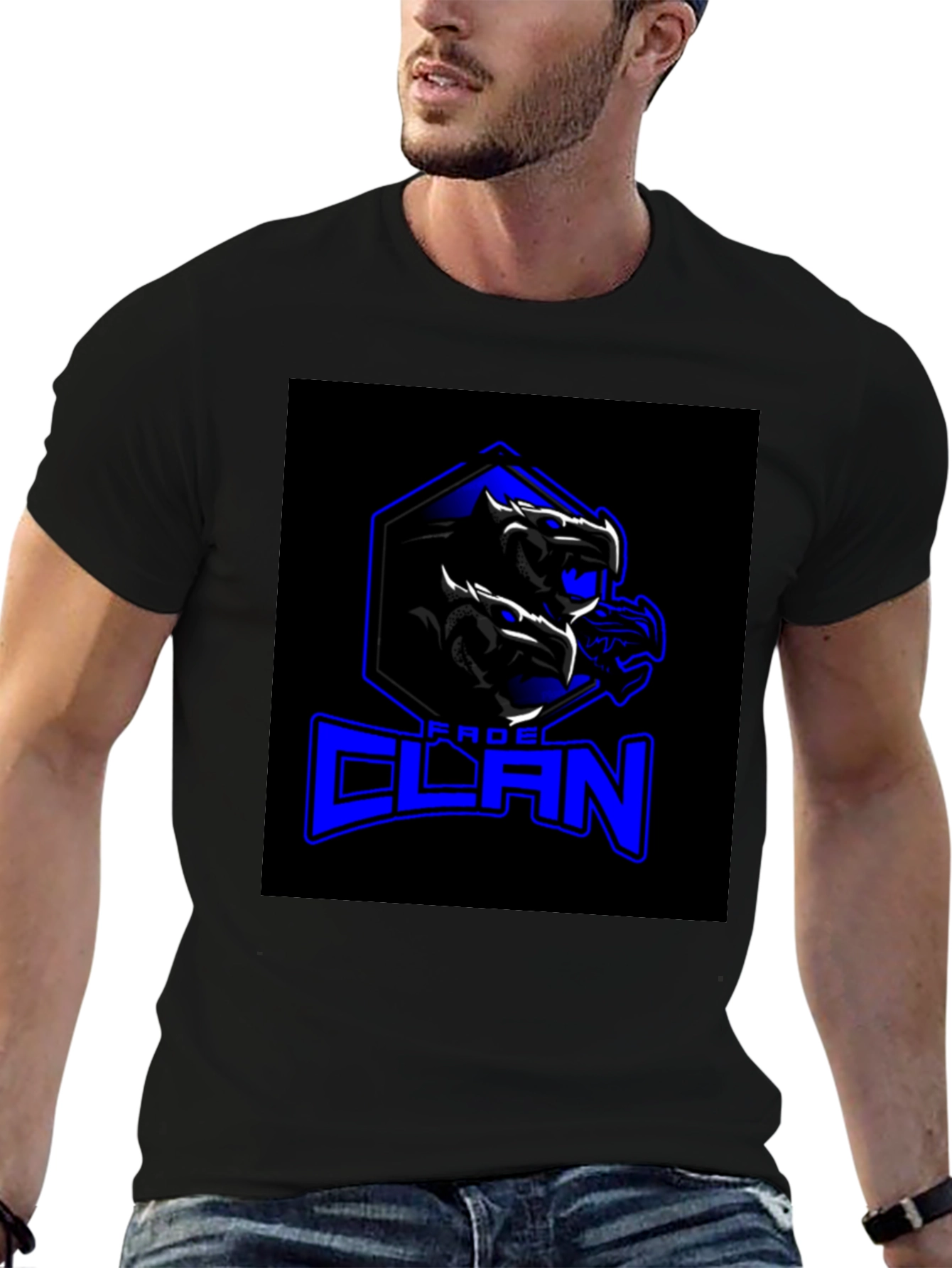 Black FROG CLAN Dragon Graphic T-Shirt