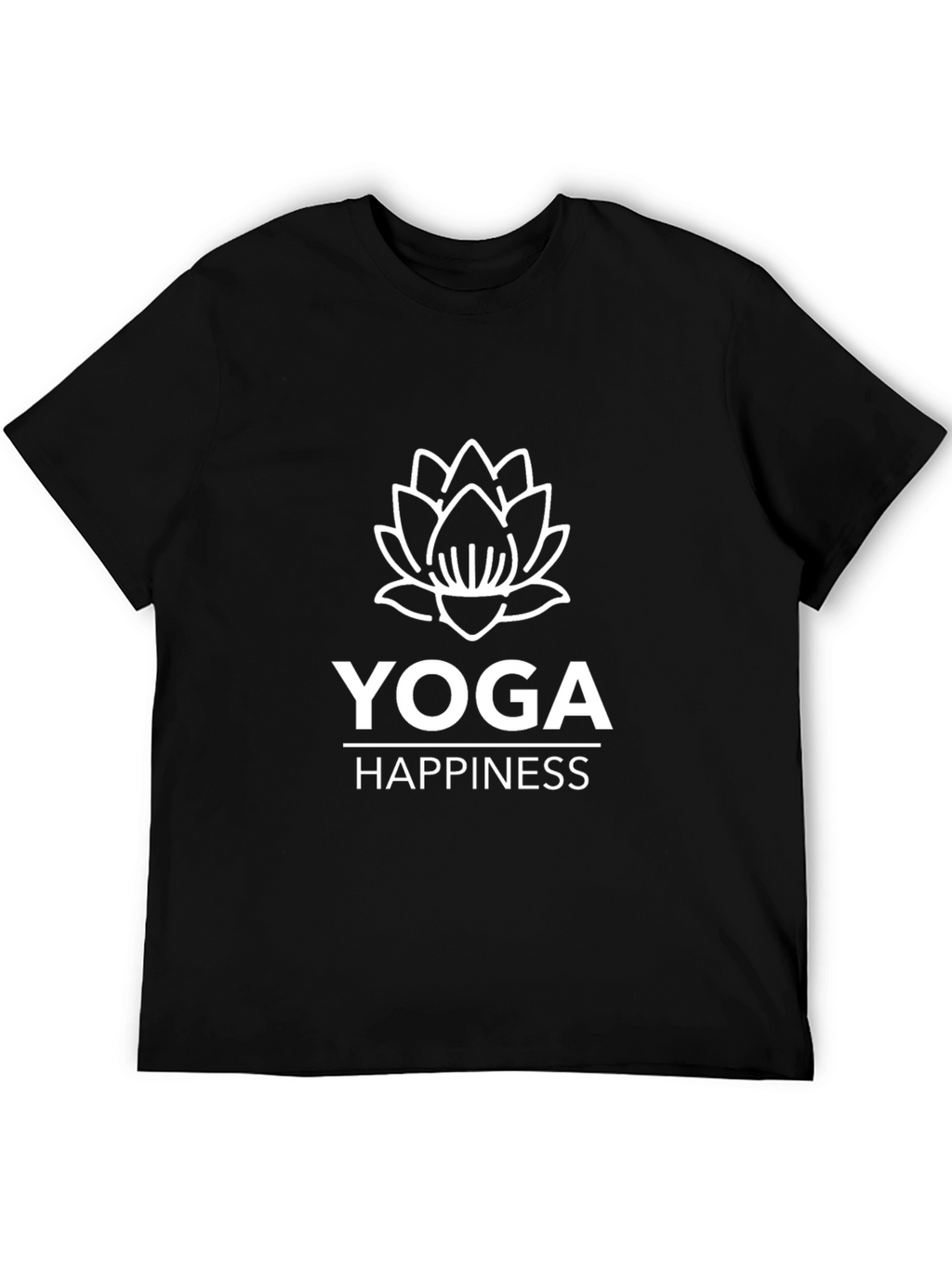 Yoga Happiness T-Shirt - Lotus Design