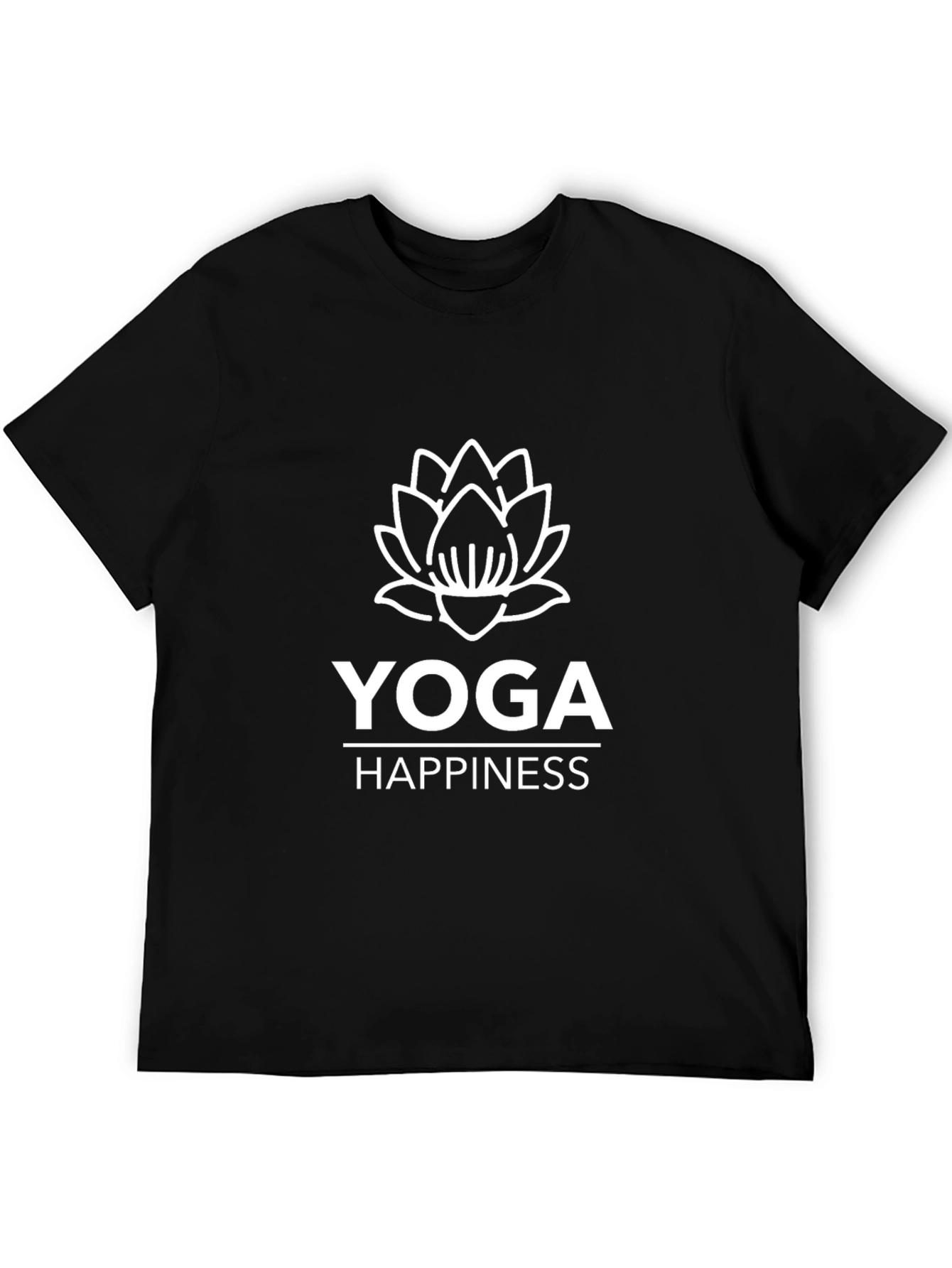 Yoga Happiness T-Shirt - Lotus Design