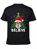 Believe Santa Christmas Graphic Tee
