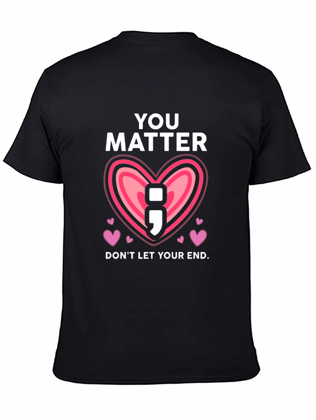 You Matter Semicolon Heart Graphic Tee