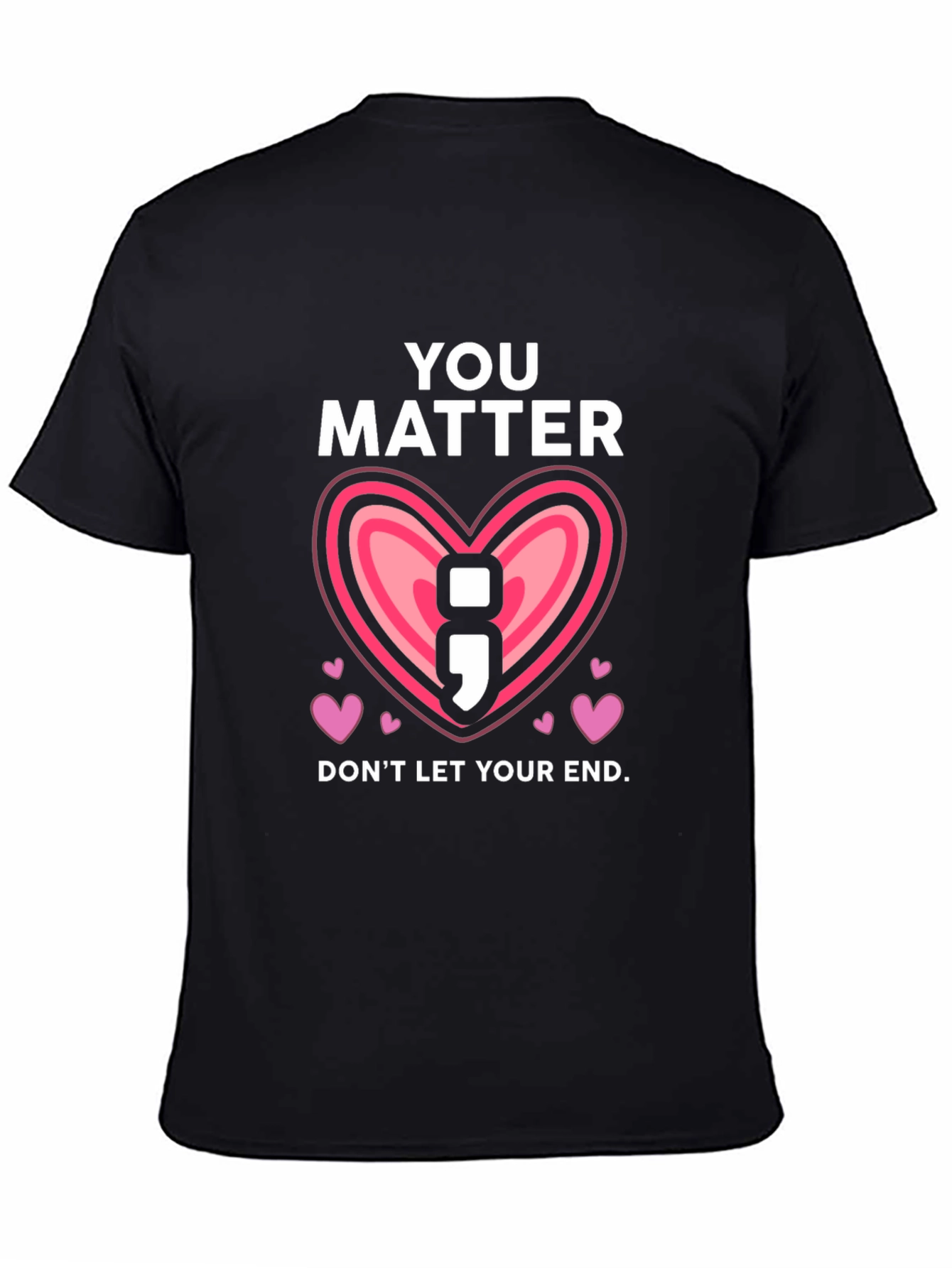 You Matter Semicolon Heart Graphic Tee