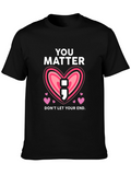 You Matter Semicolon Heart Graphic Tee