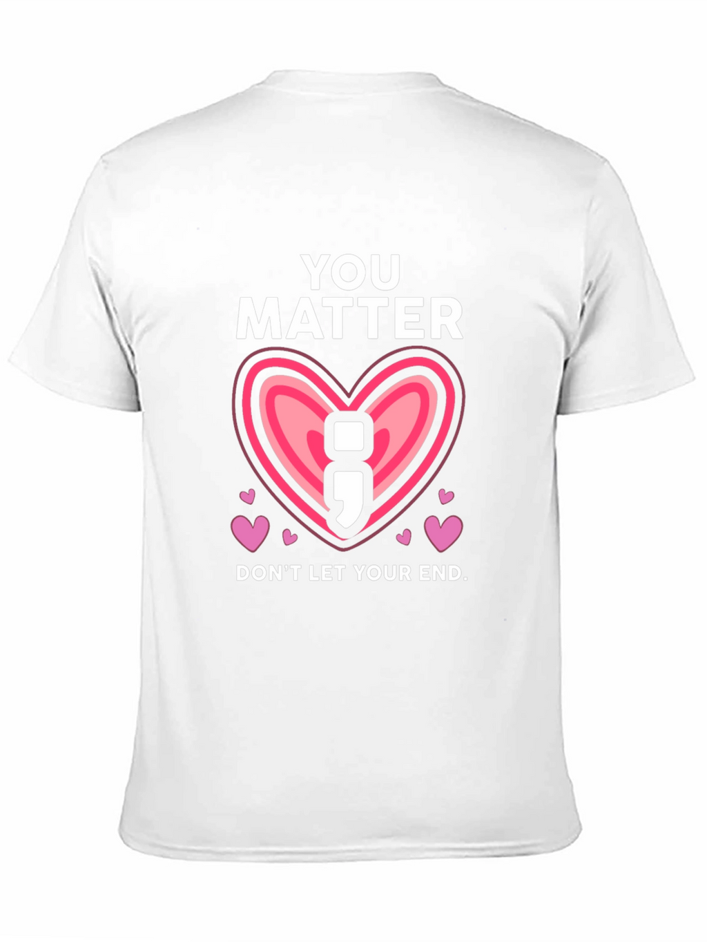You Matter Semicolon Heart Graphic Tee