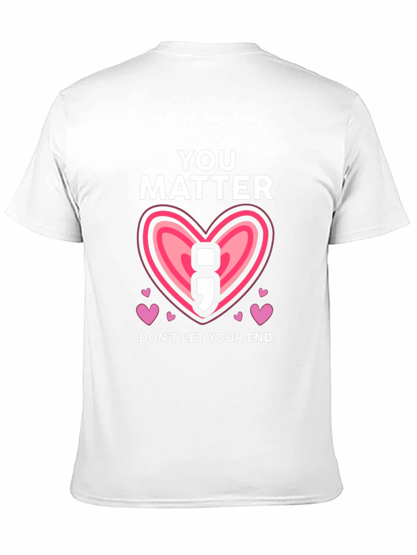 You Matter Semicolon Heart Graphic Tee