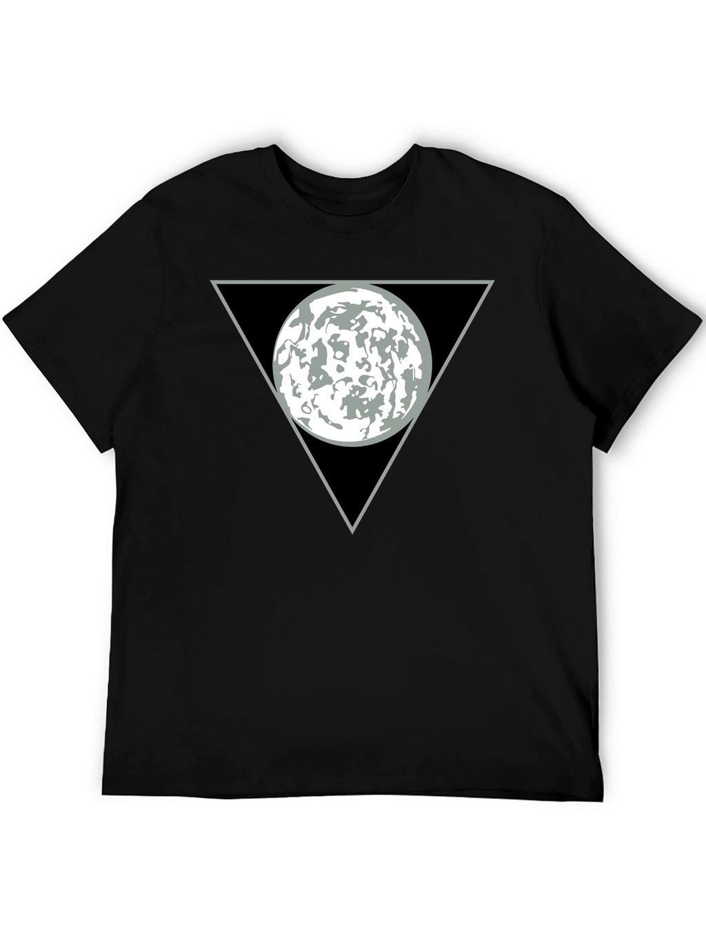 Abstract Graphic T-Shirt - Circle in Triangle