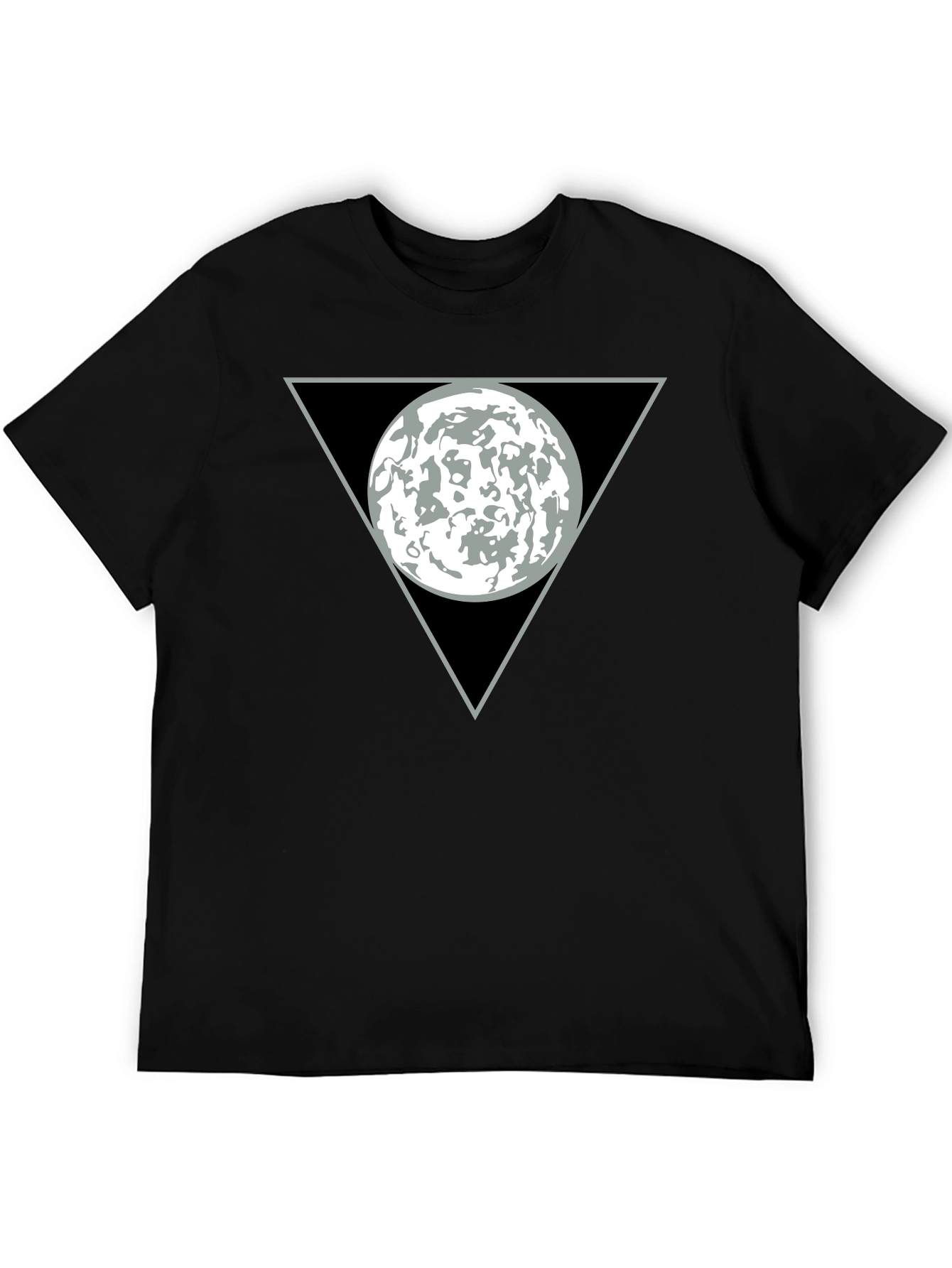 Abstract Graphic T-Shirt - Circle in Triangle
