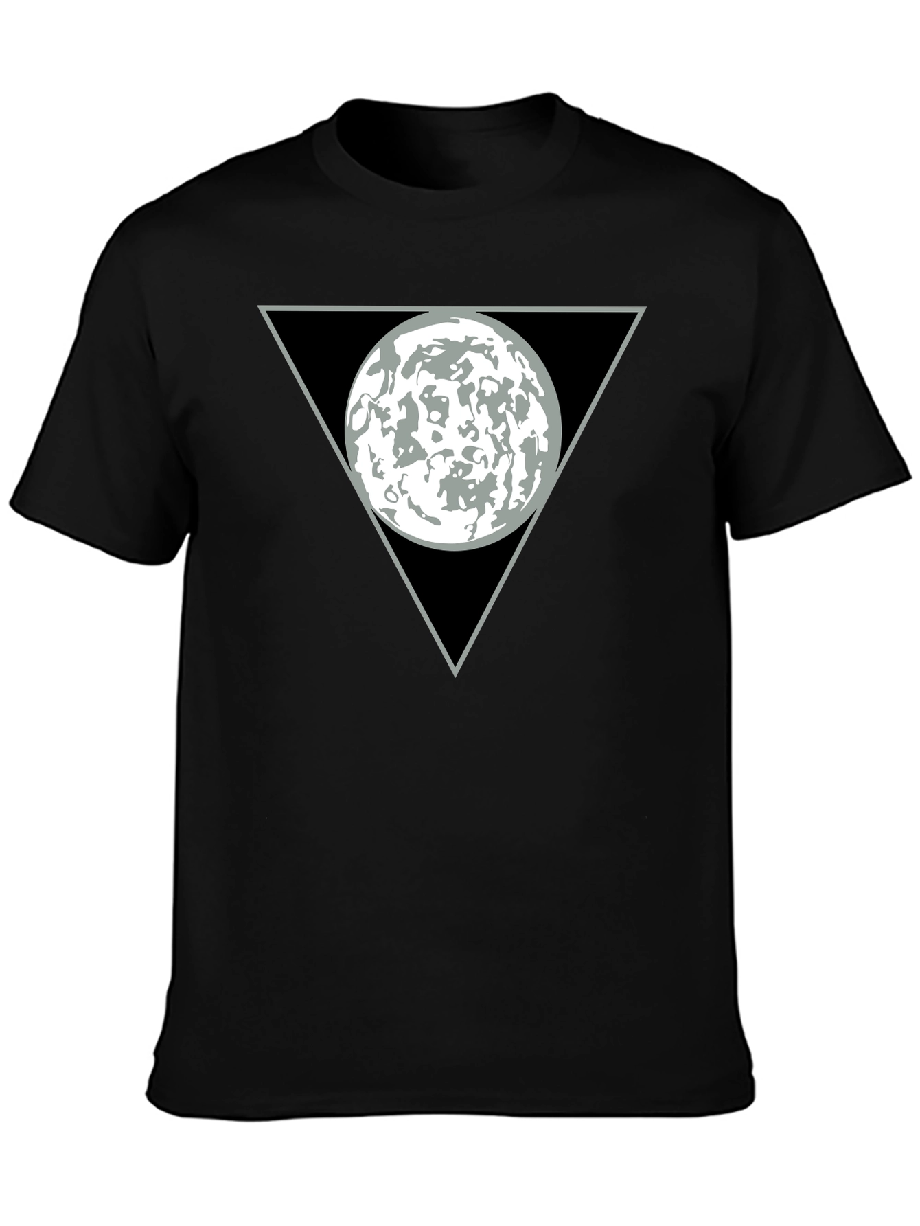 Abstract Graphic T-Shirt - Circle in Triangle