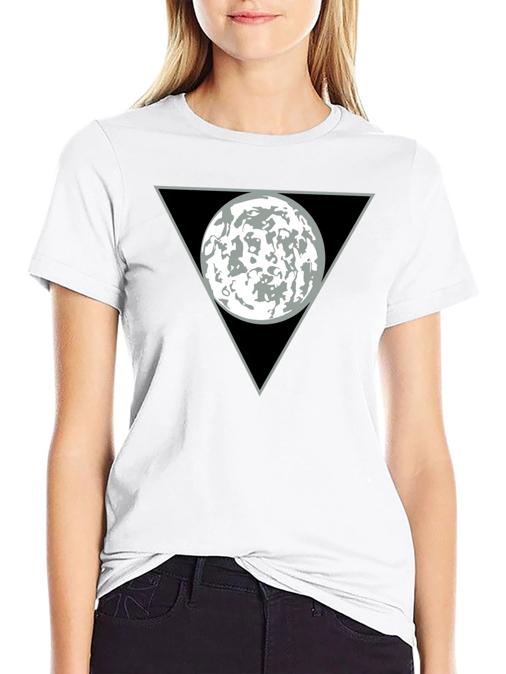 Abstract Graphic T-Shirt - Circle in Triangle