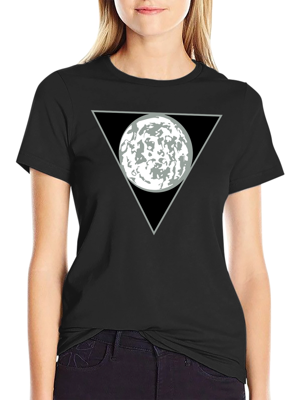 Abstract Graphic T-Shirt - Circle in Triangle