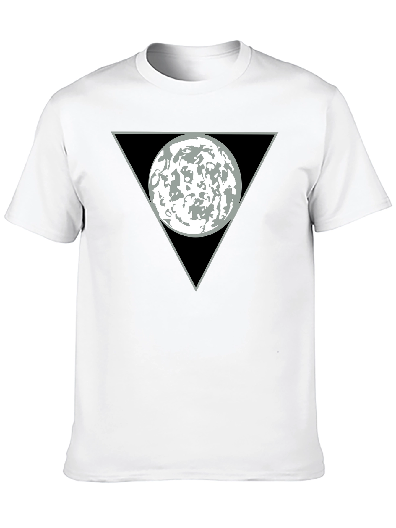 Abstract Graphic T-Shirt - Circle in Triangle