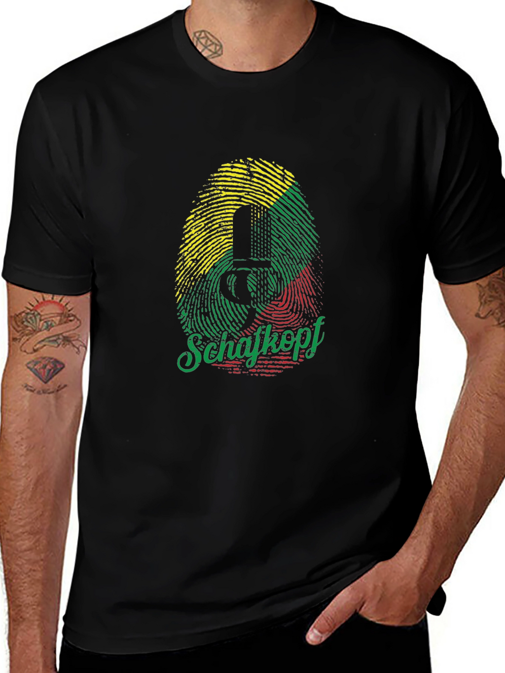 Schaftkopf Fingerprint T-Shirt - German Card Game Tee