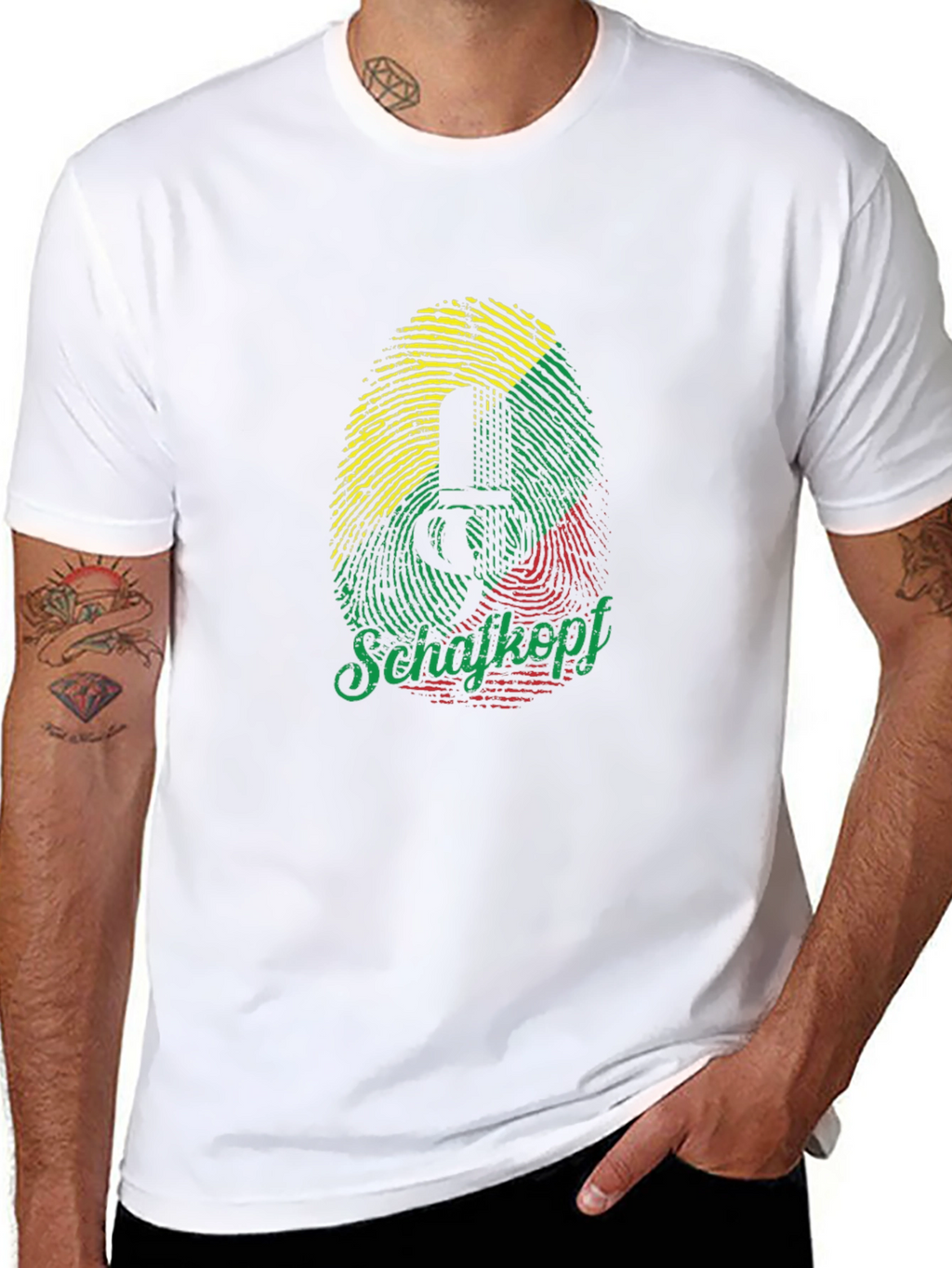 Schaftkopf Fingerprint T-Shirt - German Card Game Tee