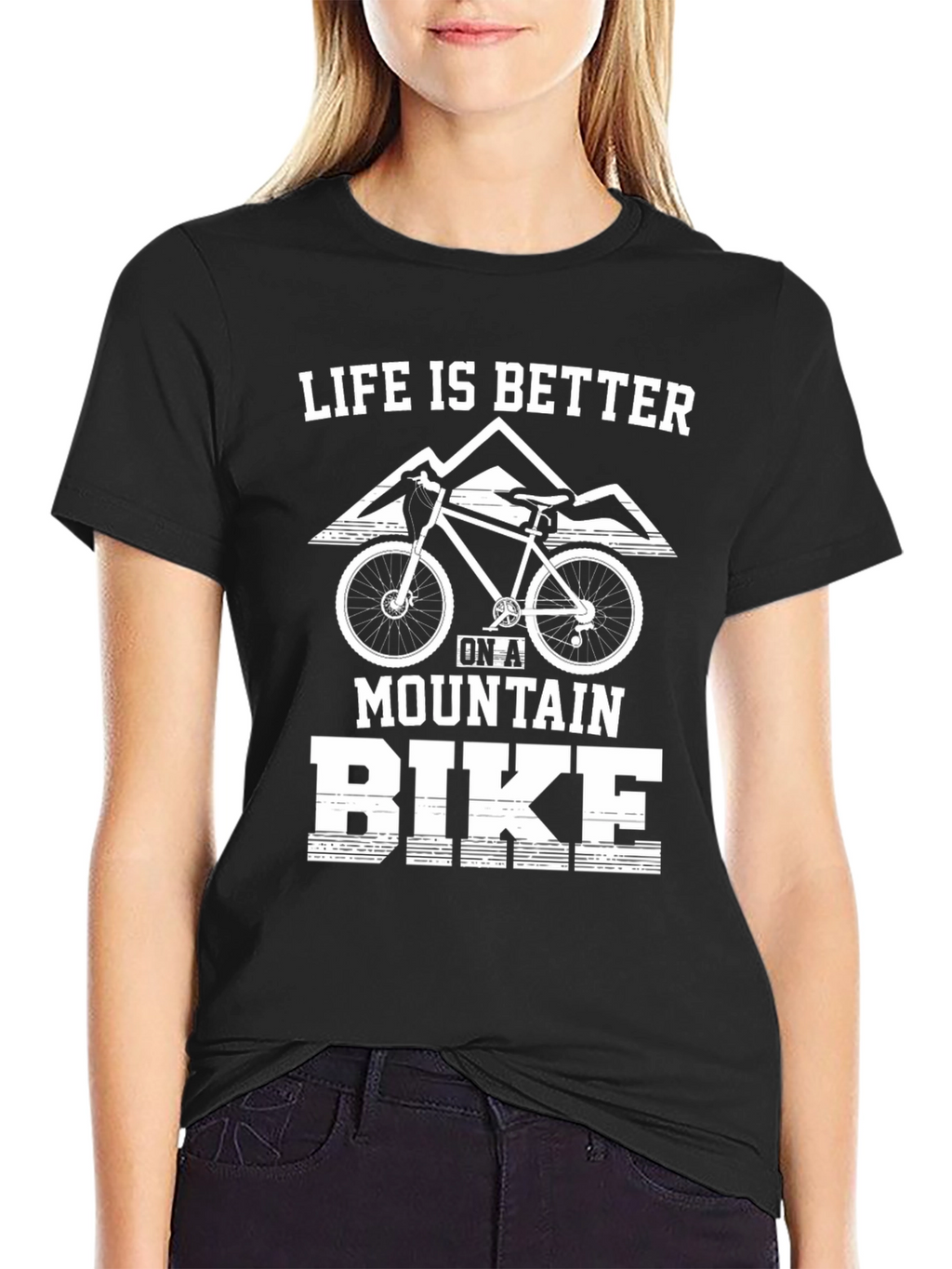 Life Is Better Mountain Bike Graphic T-Shirt