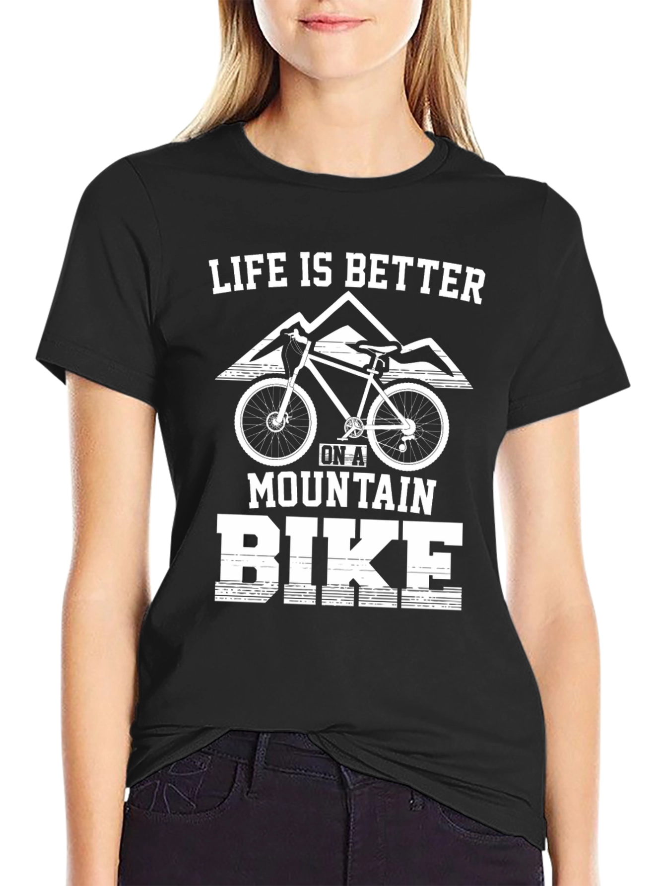 Life Is Better Mountain Bike Graphic T-Shirt