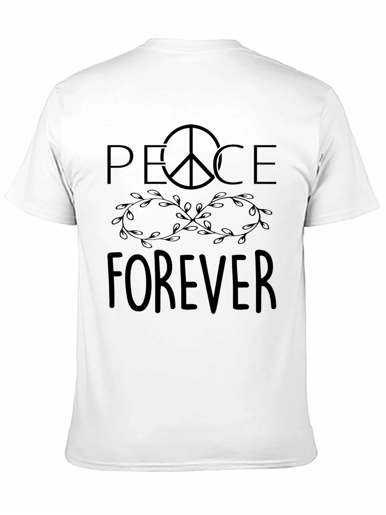 Peace Forever Graphic Tee - Unisex Black T-Shirt