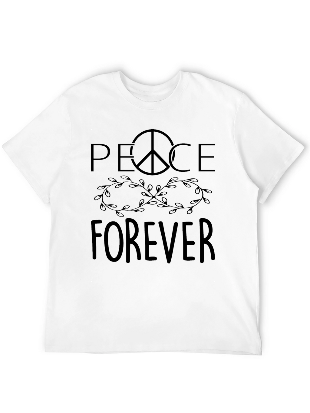 Peace Forever Graphic Tee - Unisex Black T-Shirt