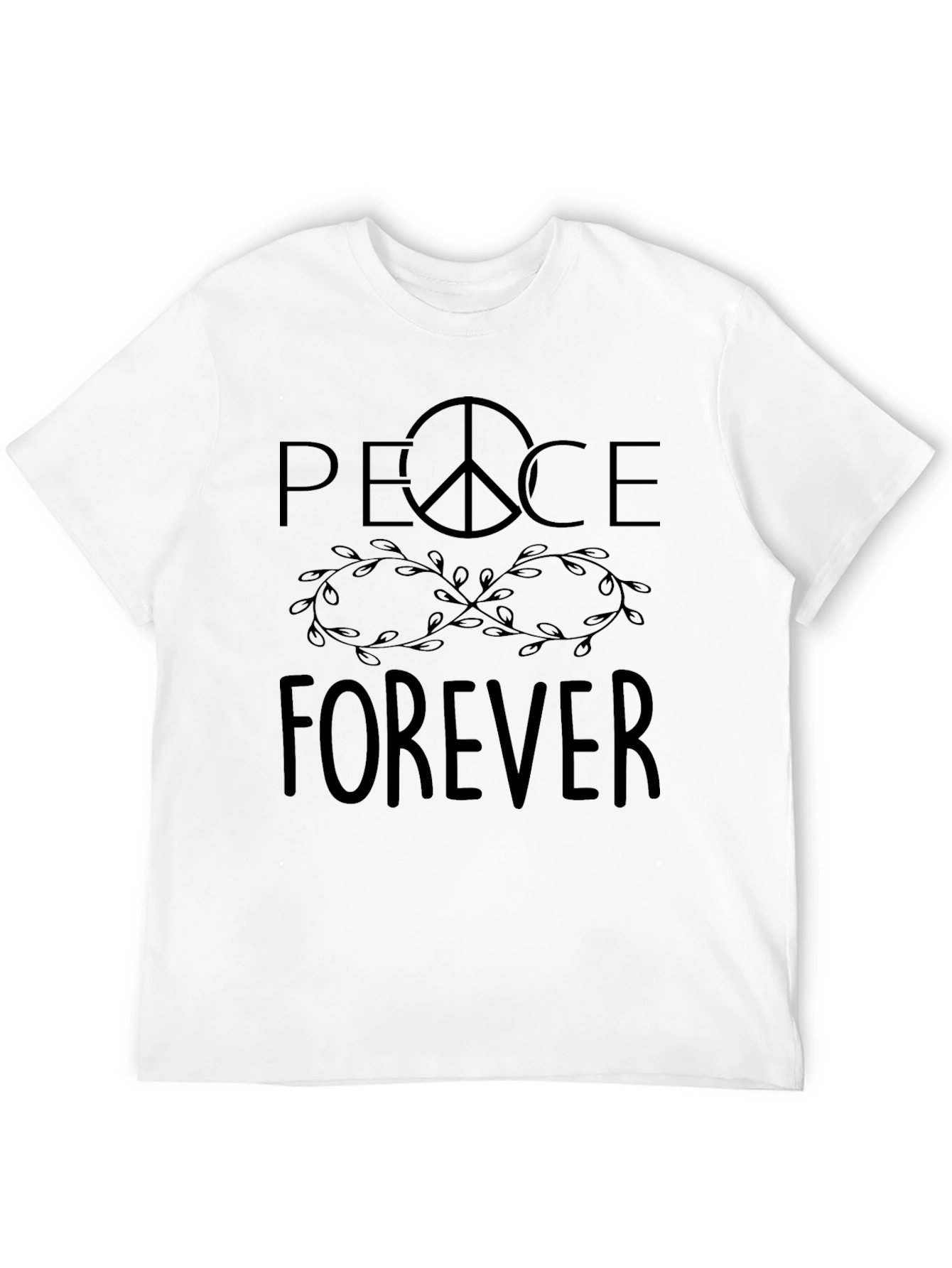 Peace Forever Graphic Tee - Unisex Black T-Shirt