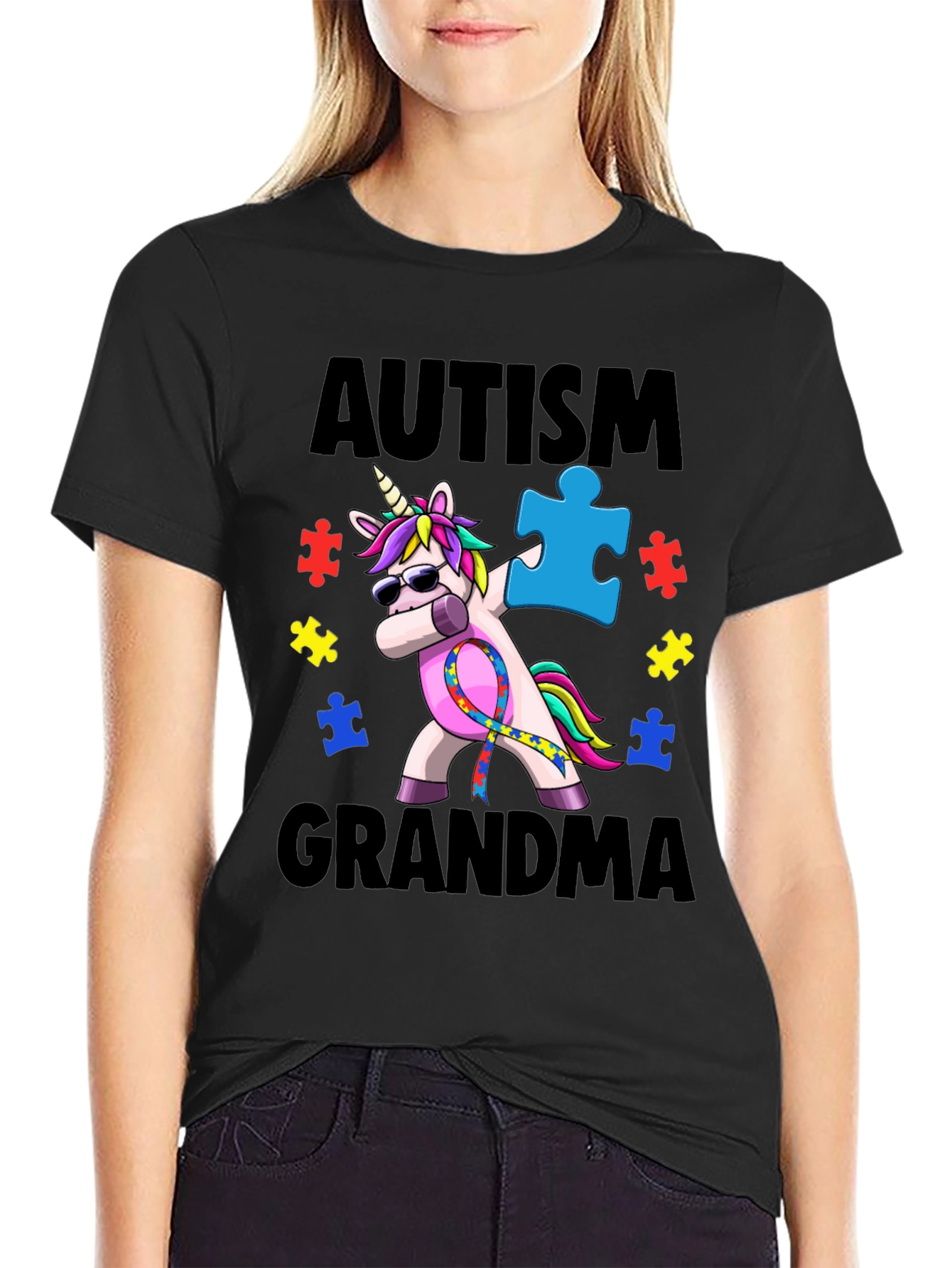 Autism Grandma Unicorn T-Shirt - Awareness Tee