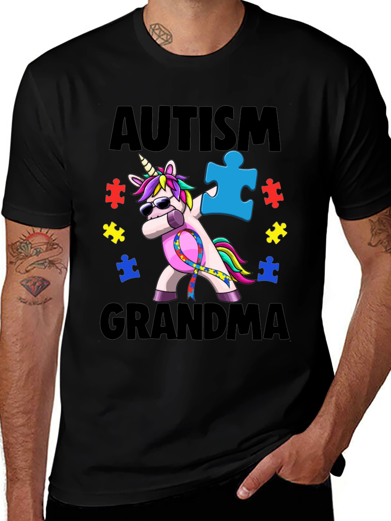 Autism Grandma Unicorn T-Shirt - Awareness Tee