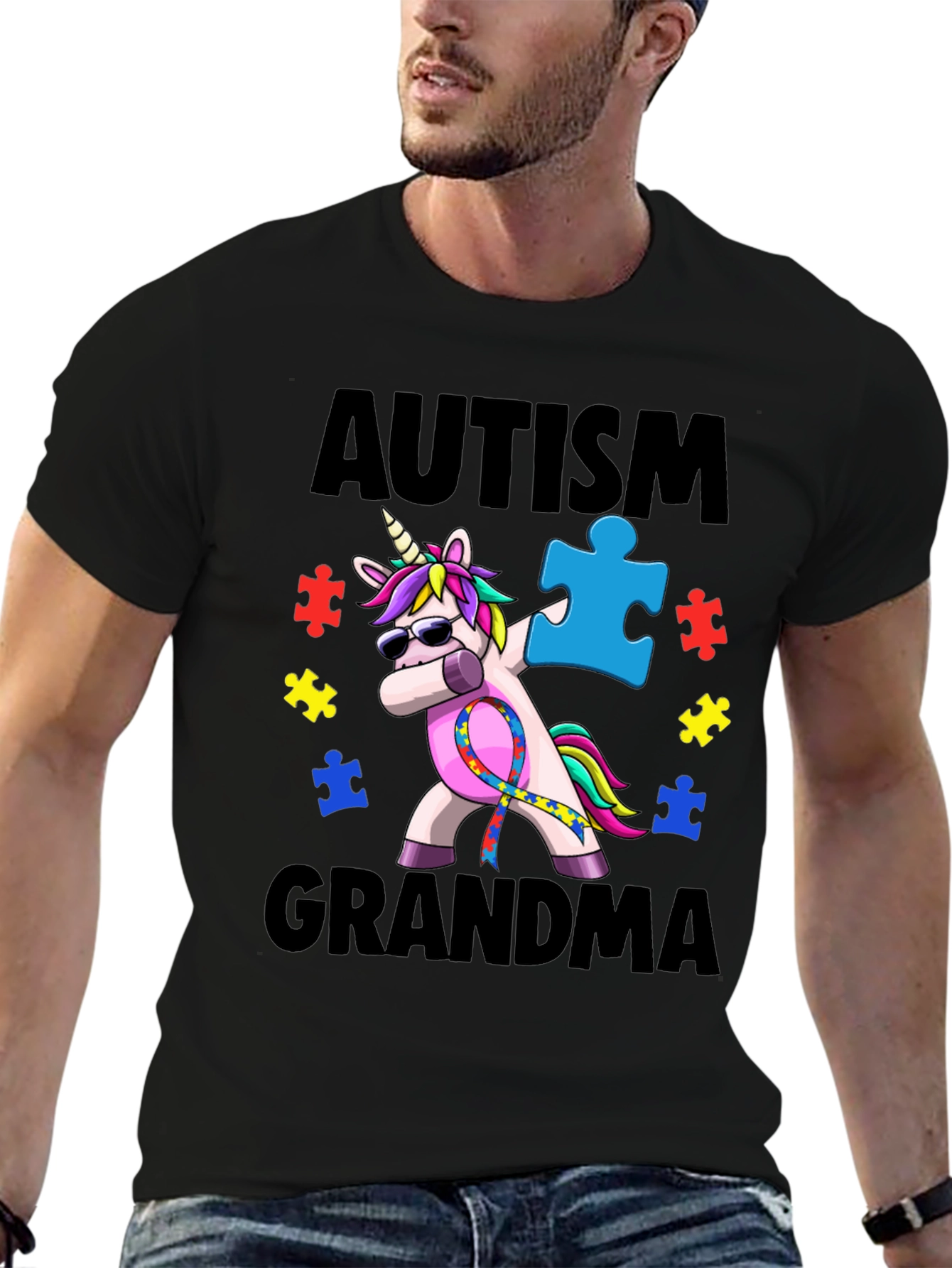 Autism Grandma Unicorn T-Shirt - Awareness Tee