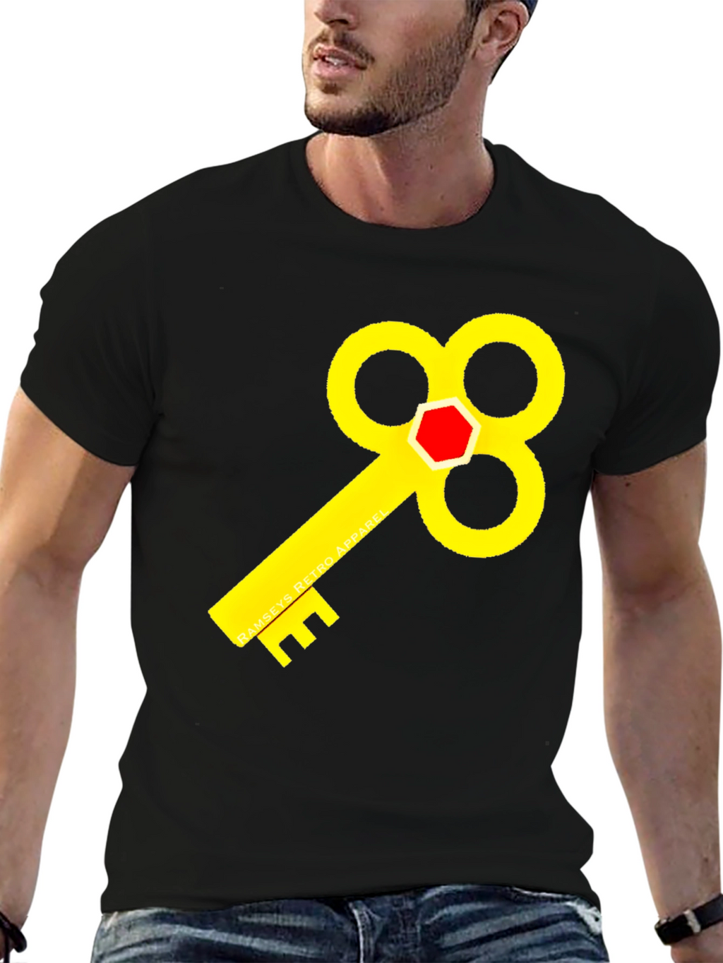 Ramsays Retro Apparel T-Shirt - Key Design