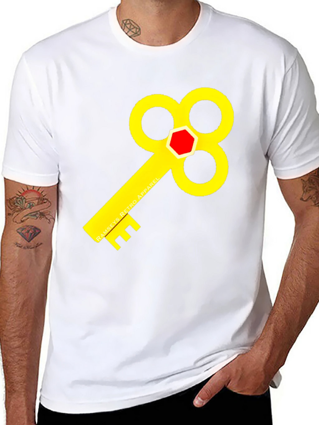 Ramsays Retro Apparel T-Shirt - Key Design