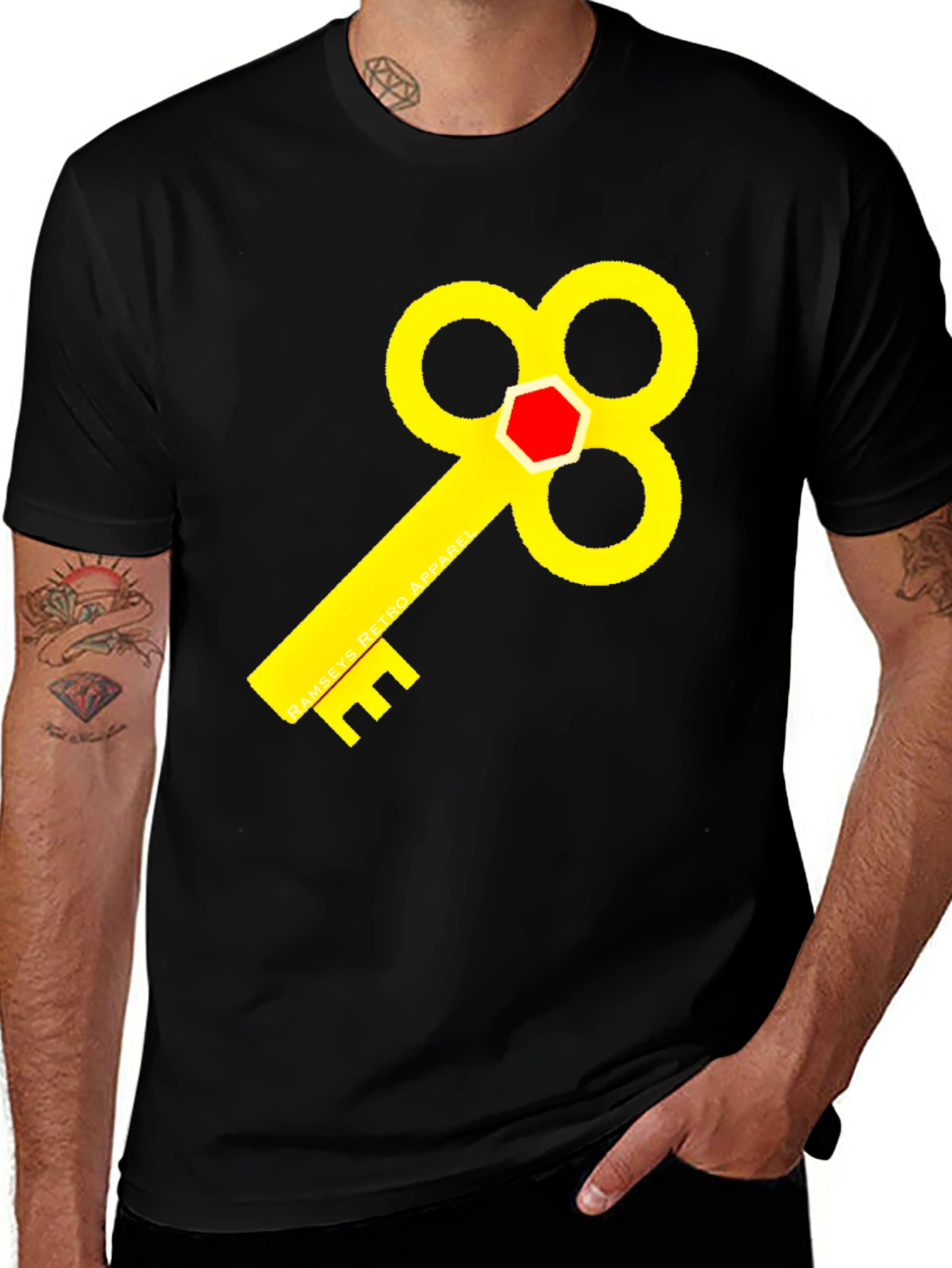 Ramsays Retro Apparel T-Shirt - Key Design