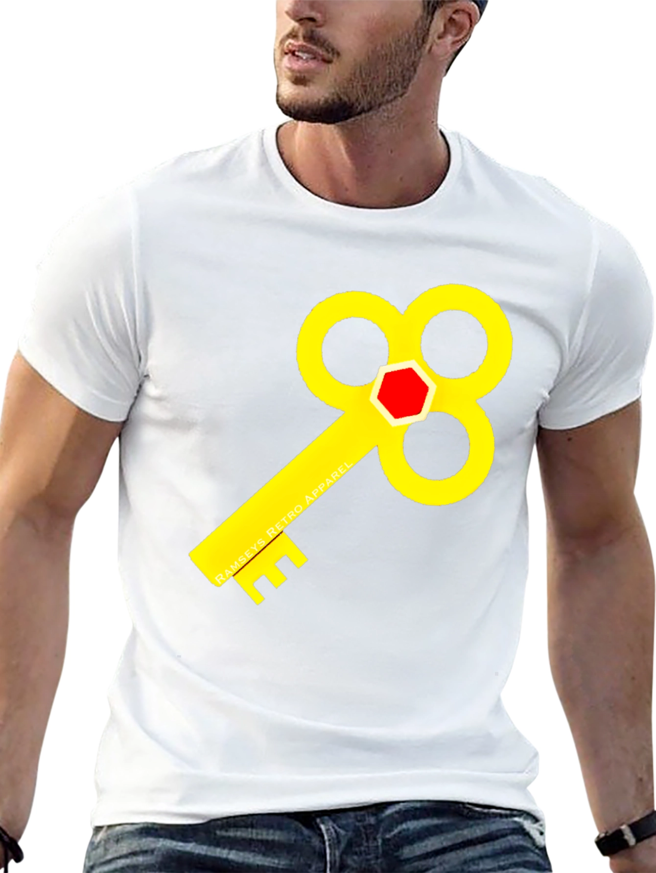 Ramsays Retro Apparel T-Shirt - Key Design