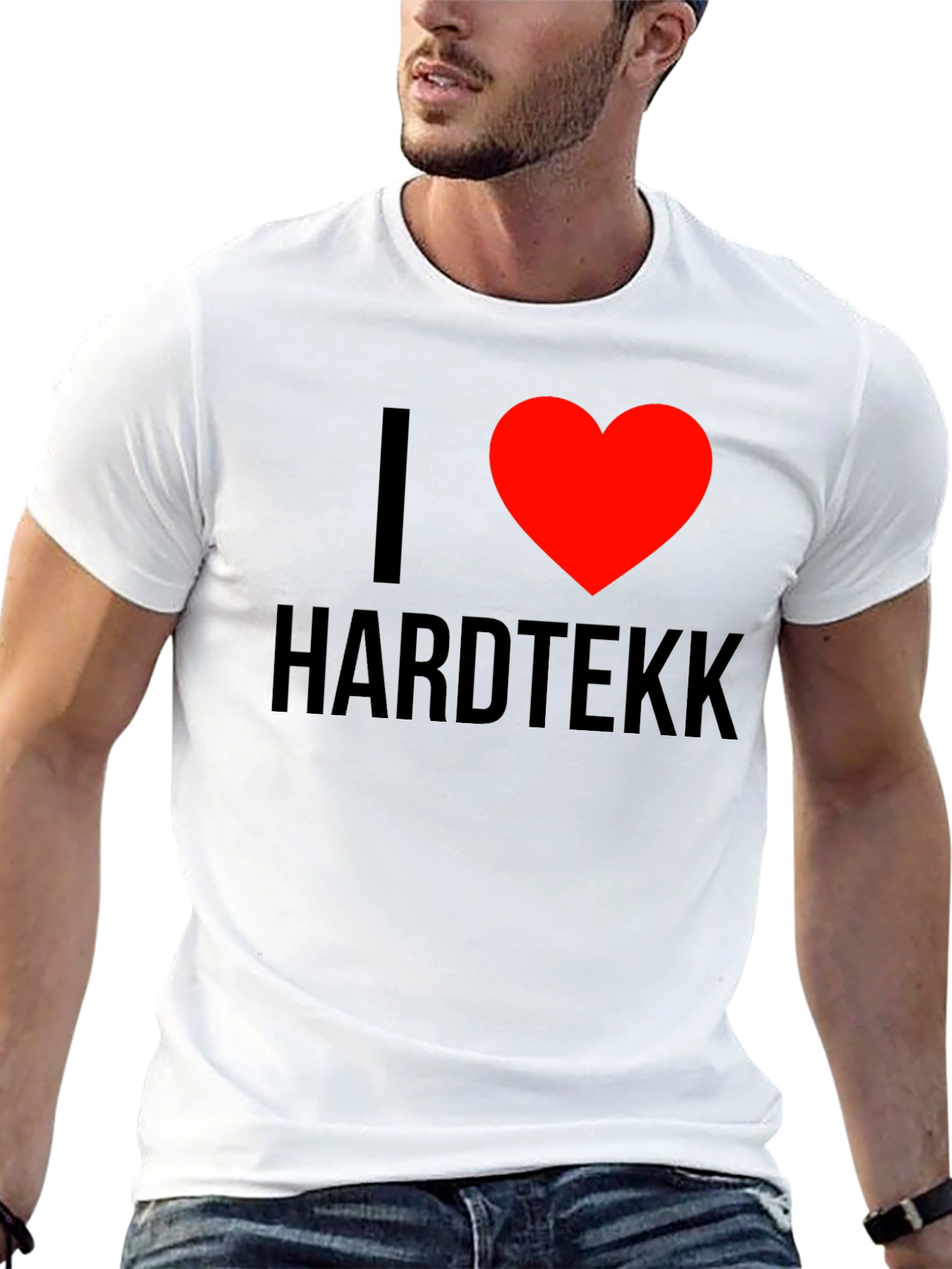 I Heart Hardtekk Black T-Shirt