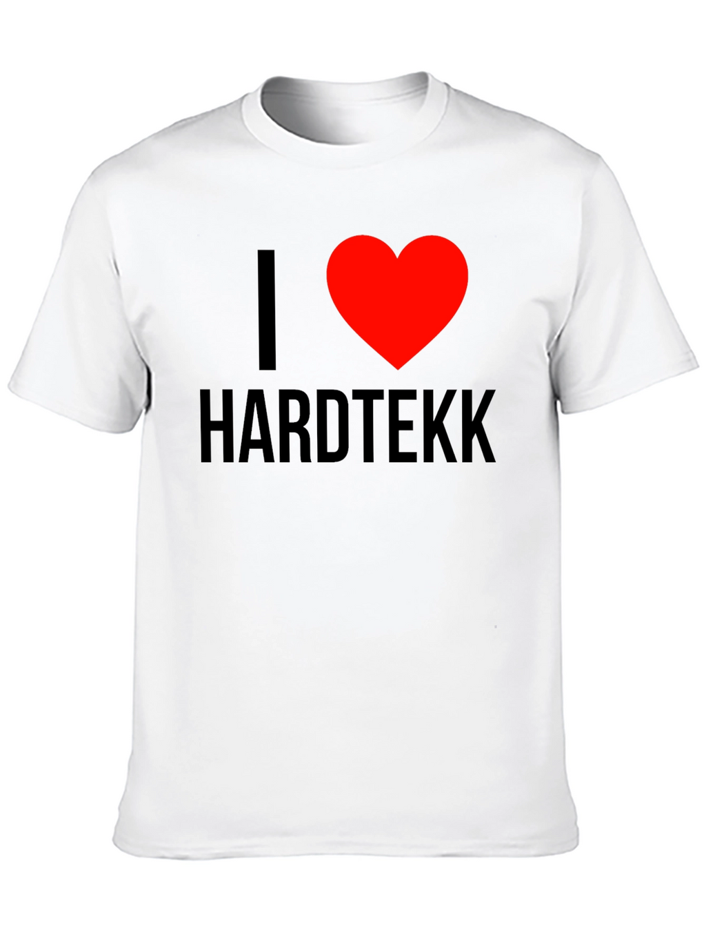 I Heart Hardtekk Black T-Shirt