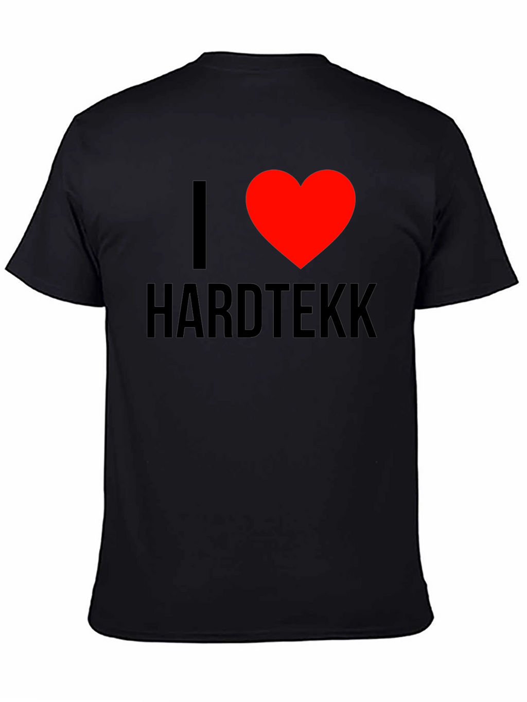 I Heart Hardtekk Black T-Shirt