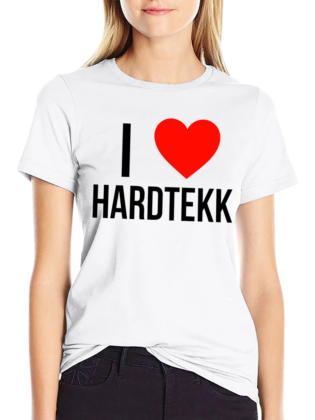 I Heart Hardtekk Black T-Shirt