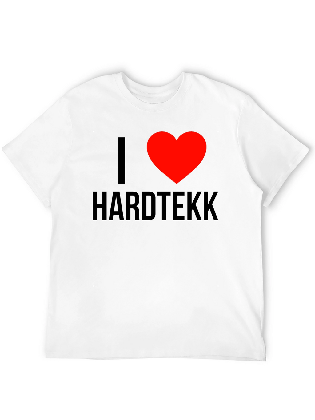 I Heart Hardtekk Black T-Shirt