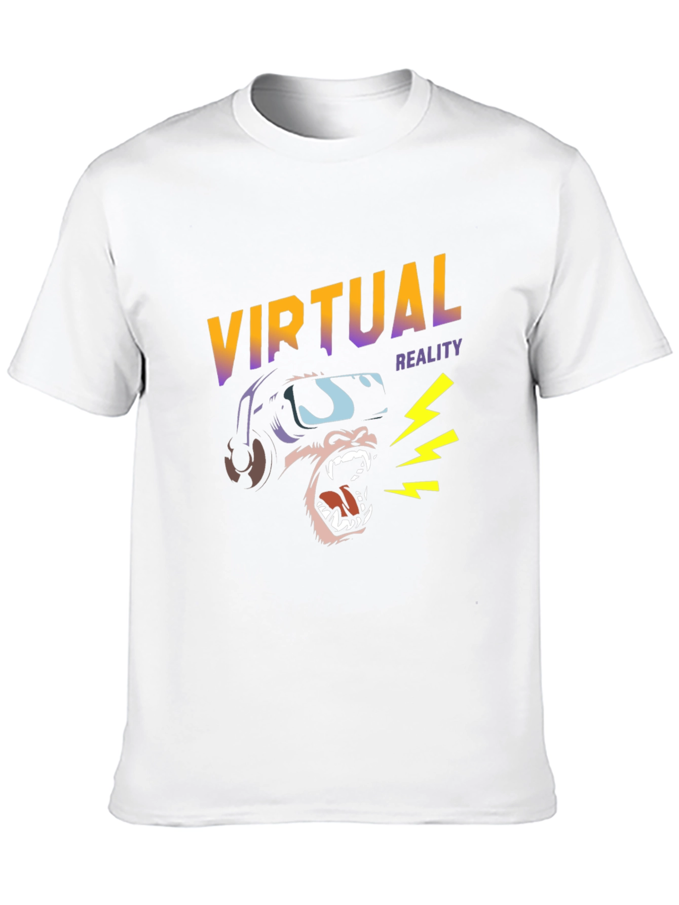 Virtual Reality Gorilla Graphic Tee - Black