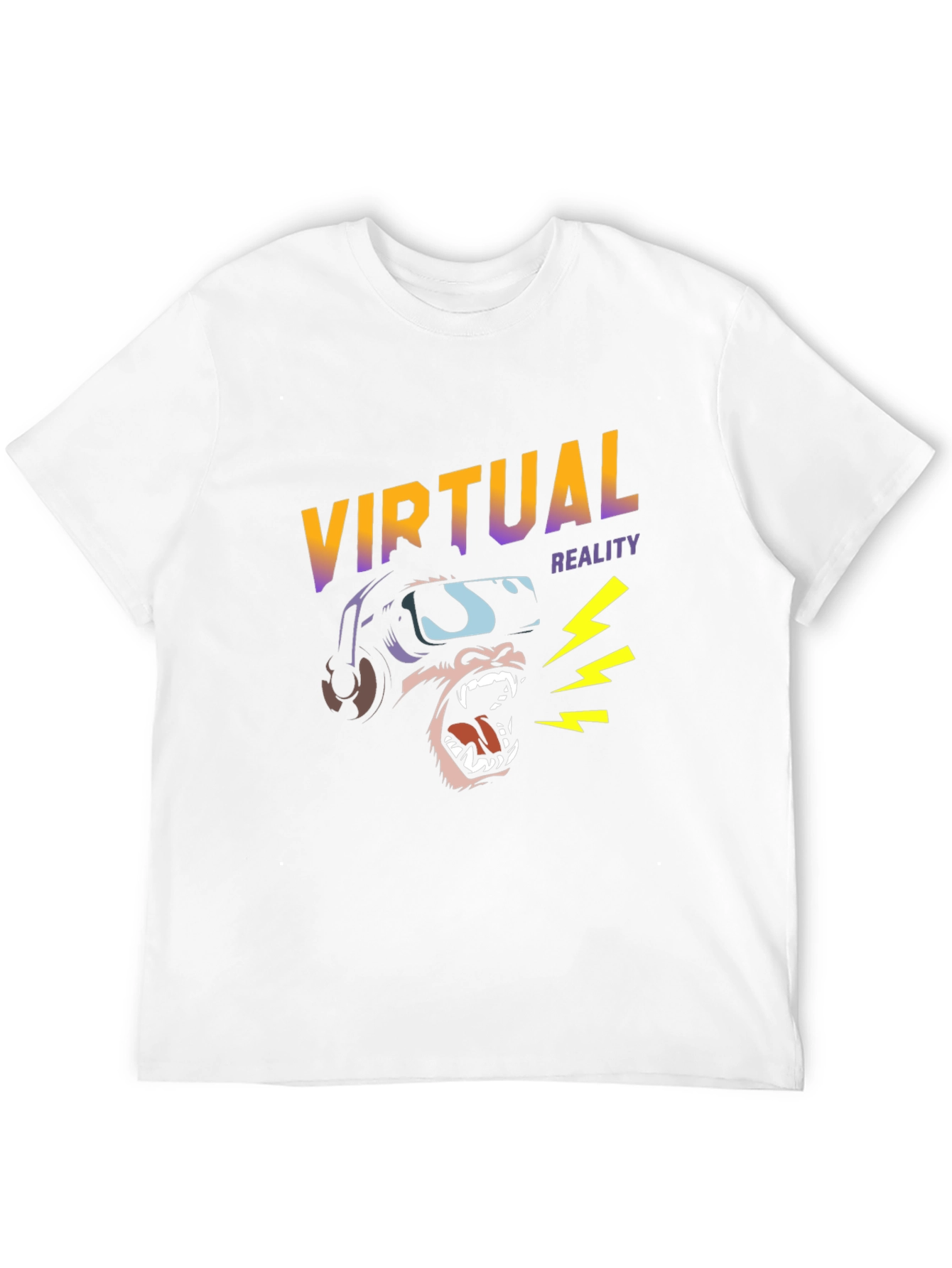 Virtual Reality Gorilla Graphic Tee - Black