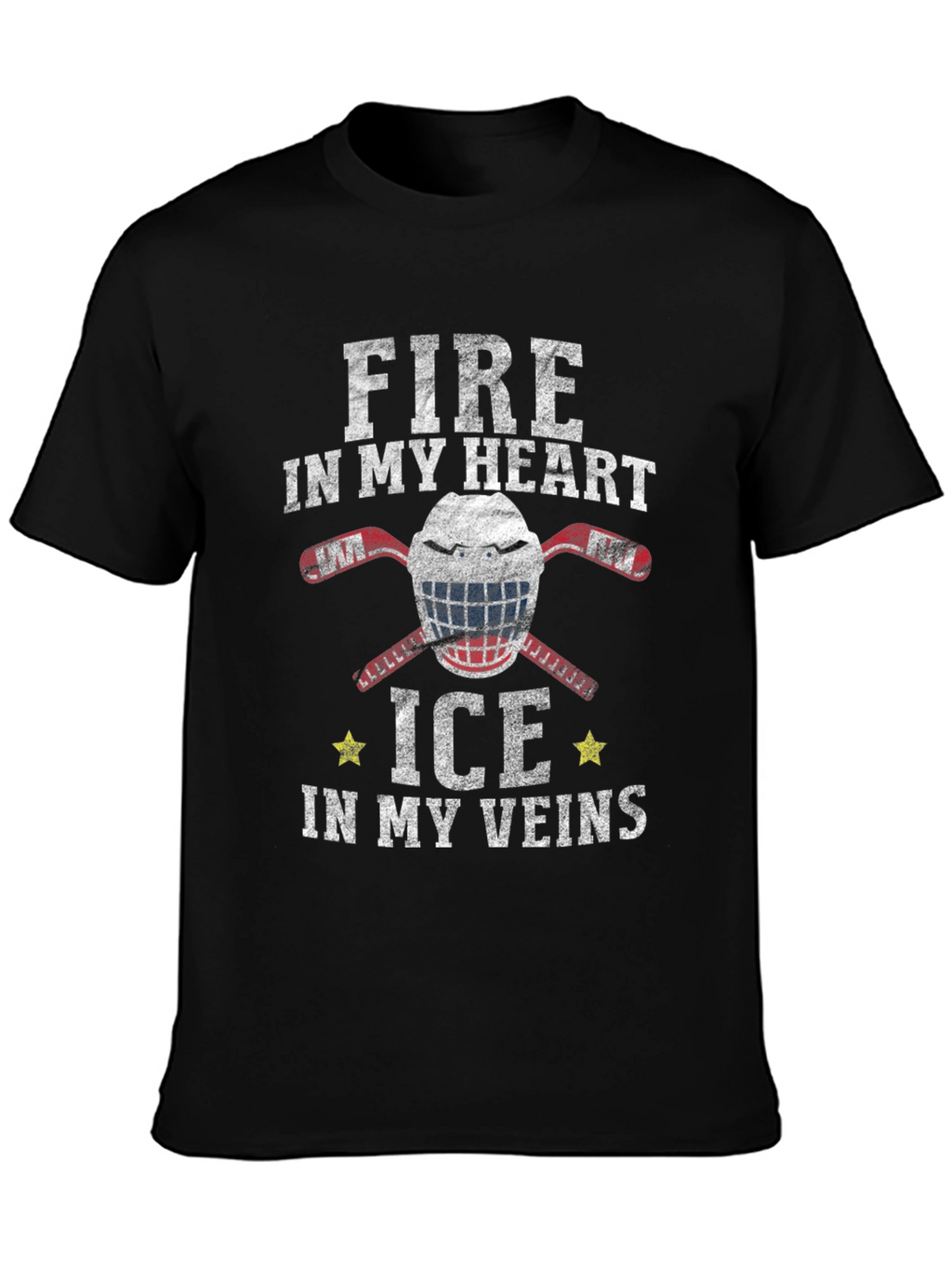 Fire In My Heart Hockey Graphic Tee