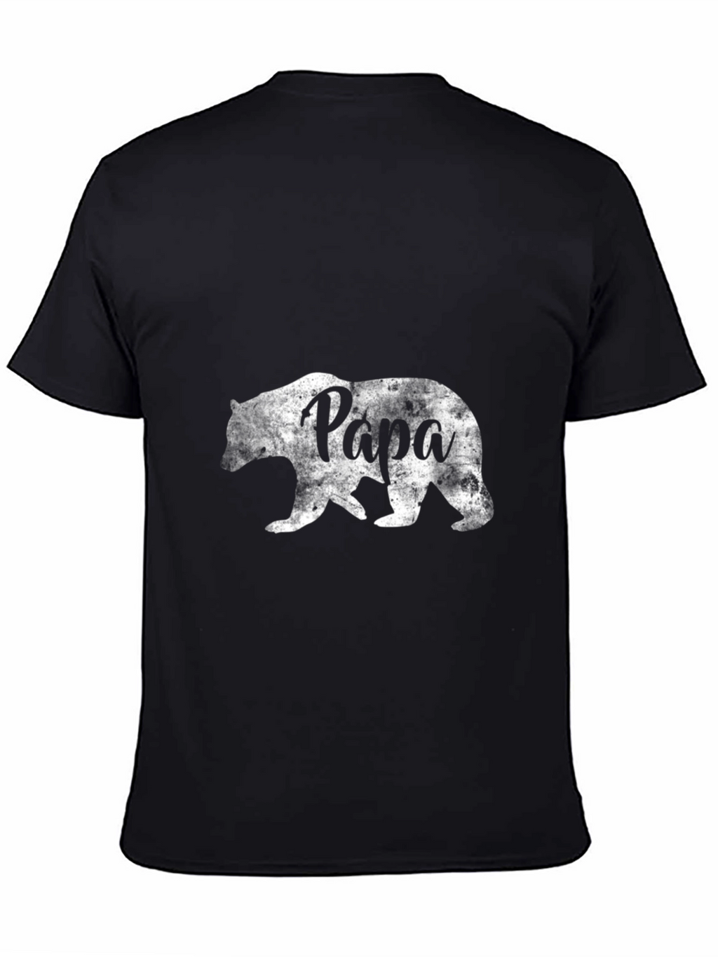 Papa Bear Graphic T-Shirt - Black