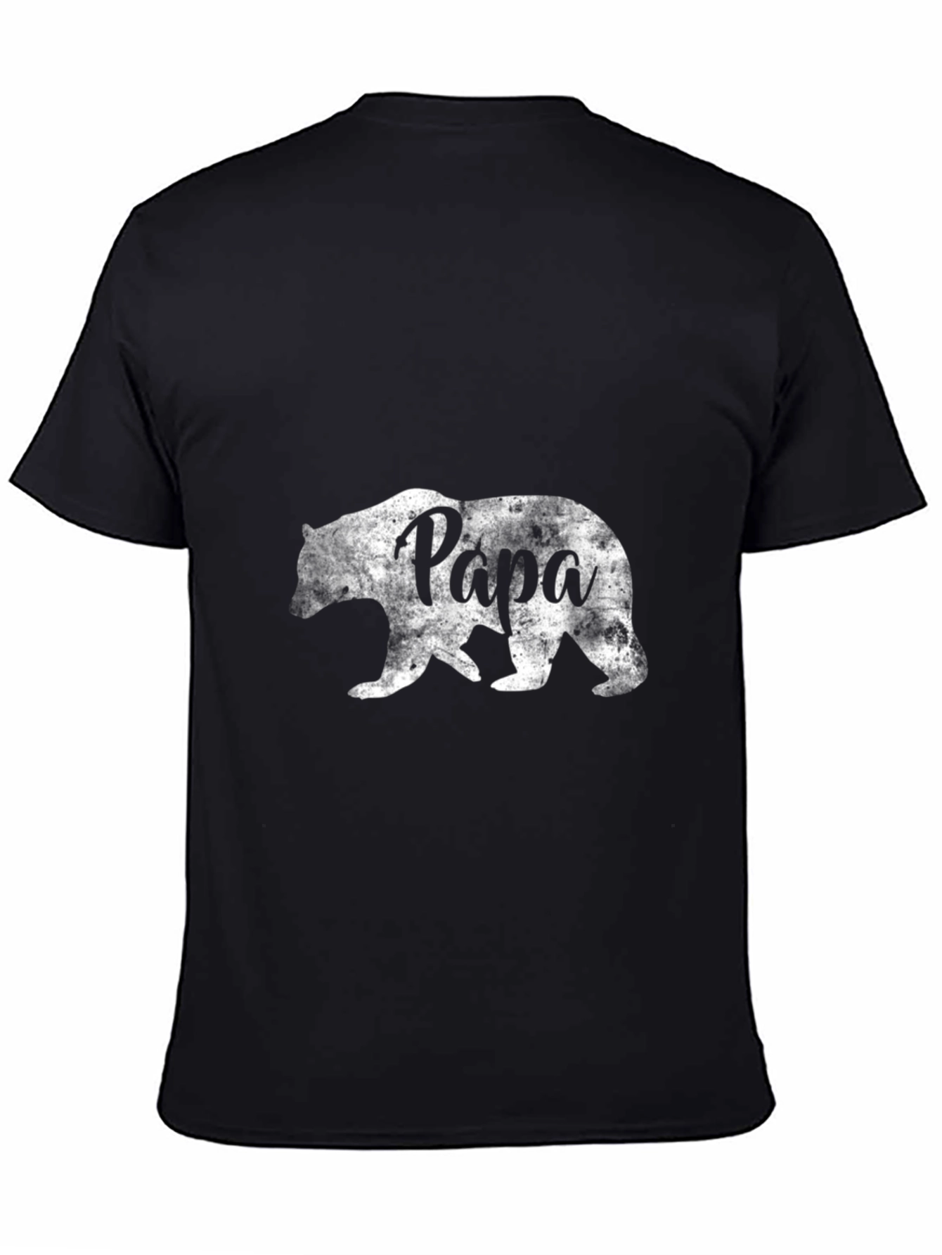 Papa Bear Graphic T-Shirt - Black