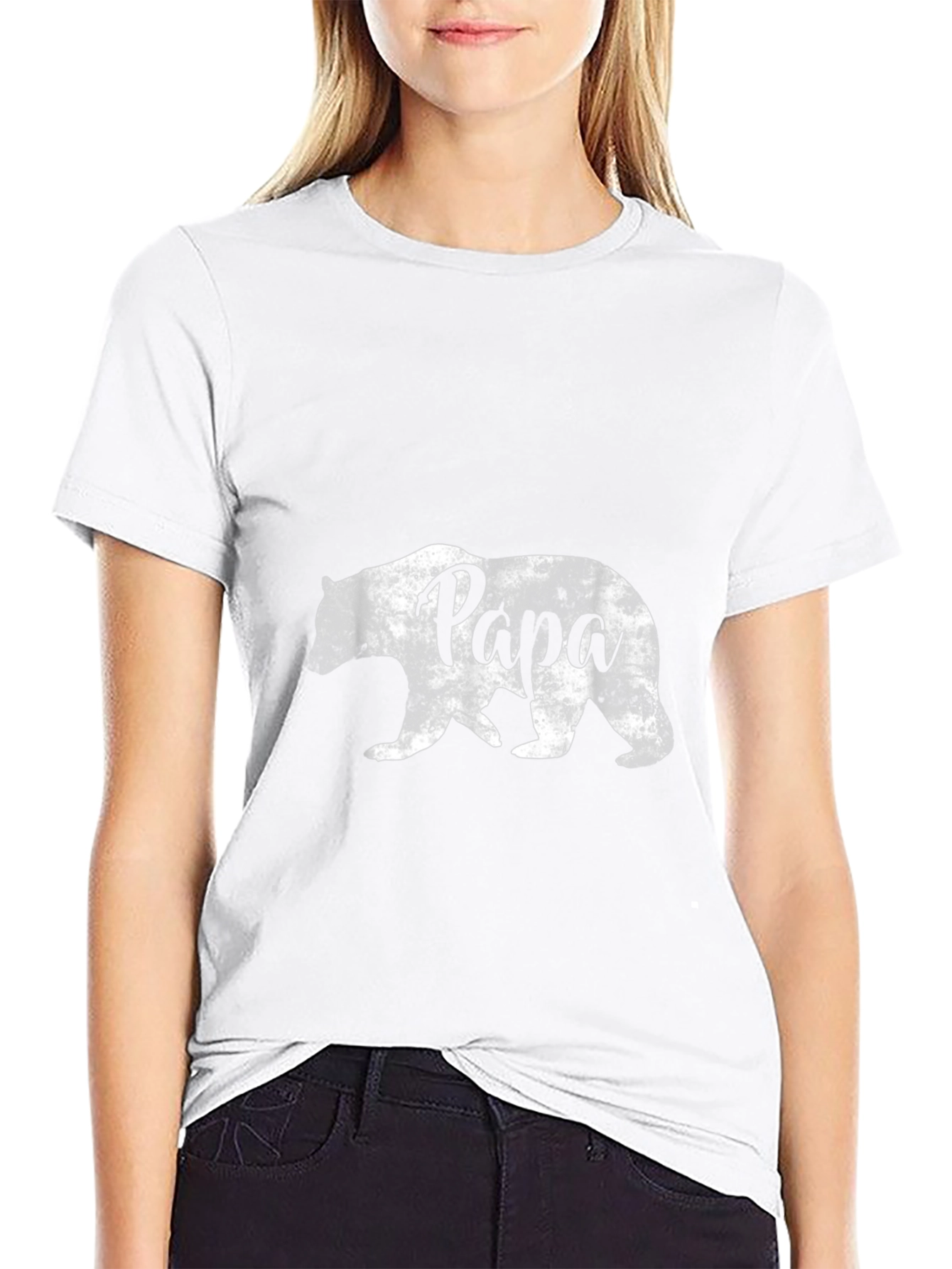 Papa Bear Graphic T-Shirt - Black