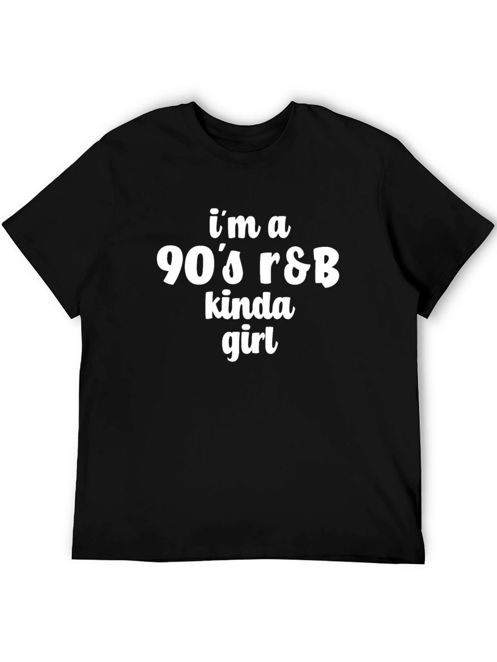 90s R&B Kinda Girl Black T-Shirt