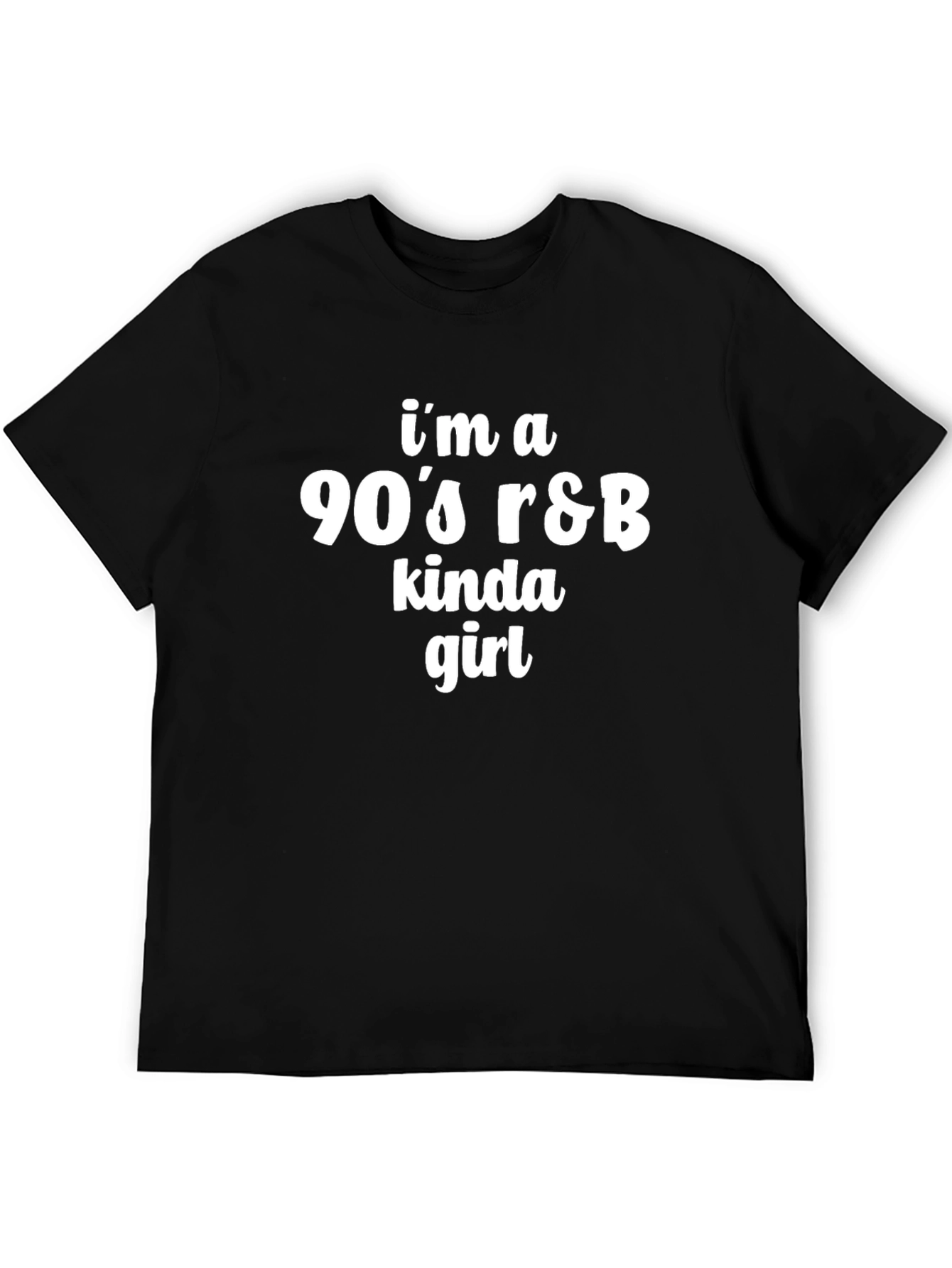 90s R&B Kinda Girl Black T-Shirt