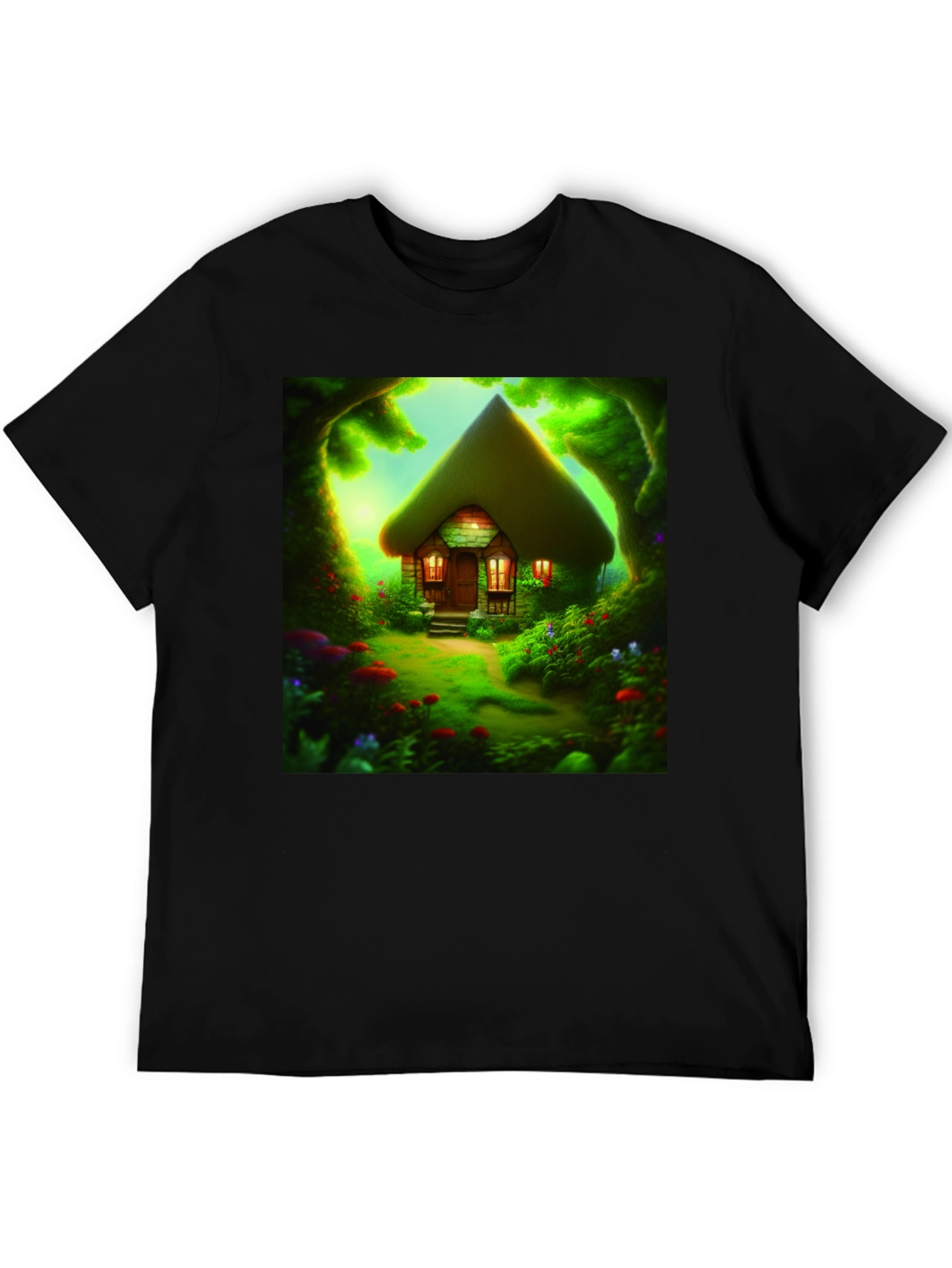 Cottagecore T-Shirt - Whimsical Forest Home Graphic Tee