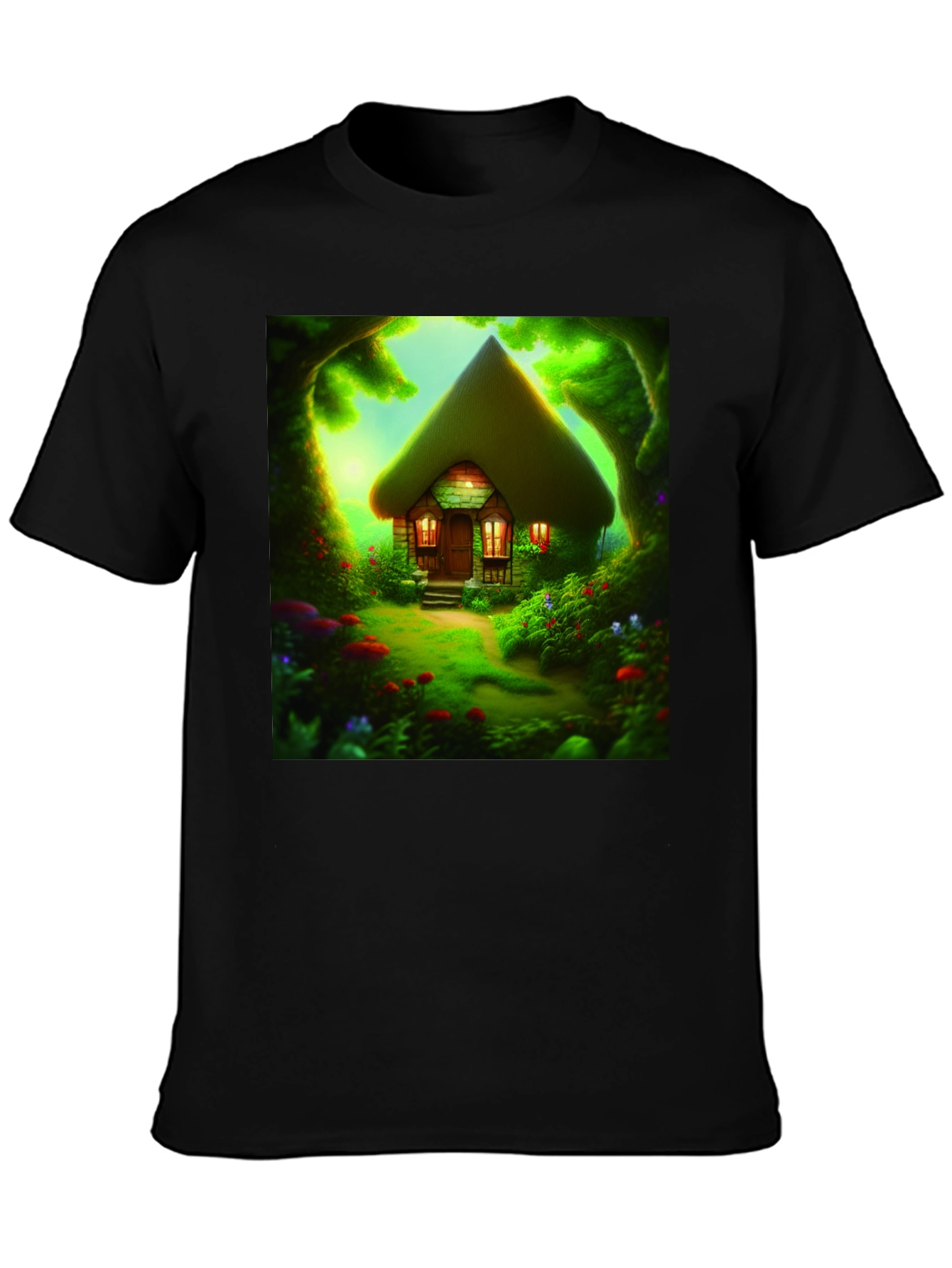 Cottagecore T-Shirt - Whimsical Forest Home Graphic Tee
