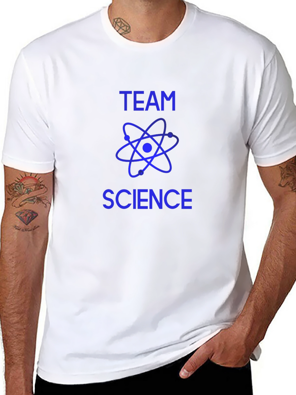 Team Science Graphic T-Shirt - Black Cotton Tee