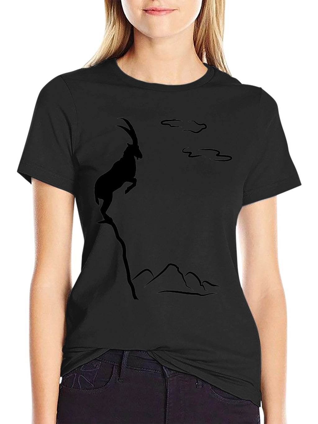 Black Mountain Goat Graphic Tee